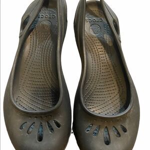 Crocs Malindi Womens Slip On Slingback Ballet Flats Shoes Sandals Size 8